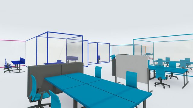 3D Ansicht des erarbeiteten Test Fit Szenarios © M.O.O.CON
